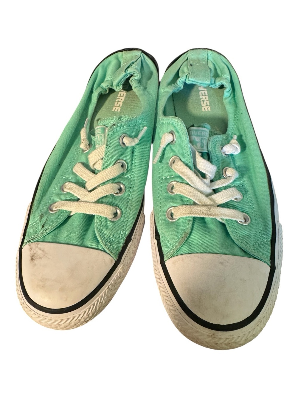 Converse Chuck Taylor All Star Shoreline Mint Green Slip-On Sneakers Size 9.5 - Picture 3 of 6